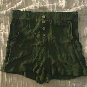 Green shorts made by Joe Benbasset